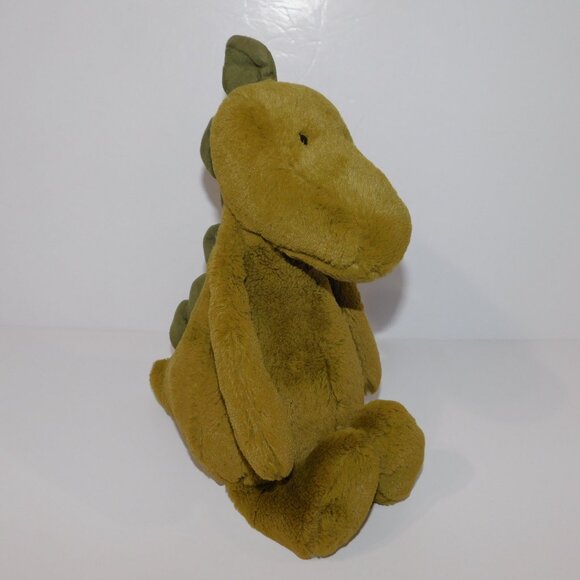 Jellycat Green Bashful Dino Medium 12" plush Stuffed Dinosaur Lovey - Picture 2 of 5